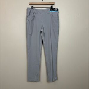 PGA Tour Pants Womens XL Gray Pull-On Tummy Control Athleisure Golf Pant